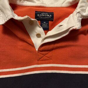 Y2K Striped Rugby Polo